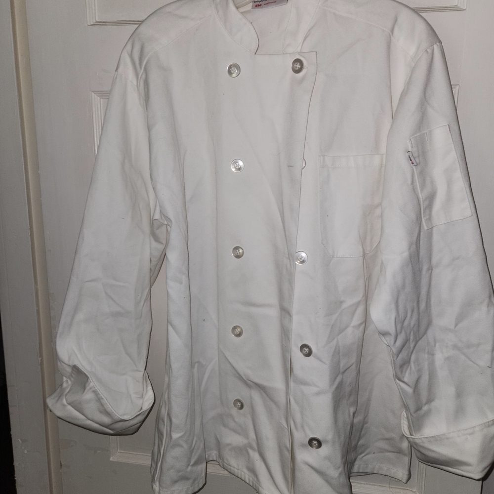 White Chef Jacket Size Small